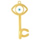 Colgante de Metal Zamak con Ojo Herradura y Esmalte 33x70mm
