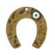 Colgante de Metal Zamak Herradura con Ojo y Esmalte 36x39mm