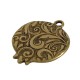 Pendentif en Zamak Émaillé Grenade avec œil Maléfique 28 x 29 mm