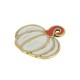 Enameled Zamak Pendant Pumpkin 35x37mm