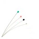Baston Alfiler de Metal Laton con Bola Esmaltada 7x52mm/2mm