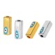 Enameled Brass Tube Square with Evil Eye 10x4mm Ø1.5mm