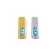 Enameled Brass Tube Square with Evil Eye 10x4mm Ø1.5mm