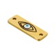 Targhetta in Acciaio Inossidabile 304 Smaltato con Occhio Malvagio 18X6 Mm/1.1 mm