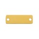 Intercalaire Étiquette avec Œil Porte-Bonheur & Émail 18x6/1.1mm en Acier Inoxydable 304