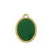 Enameled Stainless Steel 304 Charm Oval 8x10mm