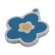 Ciondolo in Acciaio Inossidabile 304 Smaltato a Forma di Fiore 15X16 mm