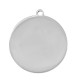 Breloque Ronde avec Œil Porte-Bonheur & Émail 20mm en Acier Inoxydable 304