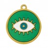 18K Doré/Vert/Blanc/Pétrole