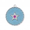 Acier/Bleu Transparent/Violet Fluo