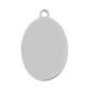 Enameled Stainless Steel 304 Charm Oval with Symbols 12x19mm