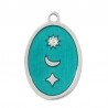 Steel/ Transparent Turquoise