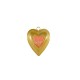 Enameled Stainless Steel 304 Charm Heart 17x21mm