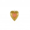 Oro 18 carati / Corallo fluo glitterato