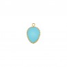 18K Gold/ Light Blue