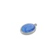 Charm Ovale en Acier Inoxydable 304 Émaillé 9 x 10 mm