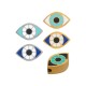 Entrepieza de Acero Inoxidable 304 Esmaltado con ojo Turco 12 x 7 mm Ø 1,7 mmφ