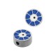 Acier Inoxydable 304 Émaillé Curseur rond 9 Mmø1.7 mm