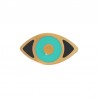 Oro 18K/ Negro/ Azul Claro