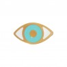Oro 18K/ Blanco/ Azul Claro