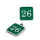Enameled Stainless Steel 304 Charm Square "26" 11mm