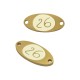 Conector Ovalado de Acero Inoxidable Esmaltado «26» 8 x 18 mm