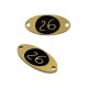 Connettore Ovale in Acciaio Inossidabile Smaltato 26 8X18 mm