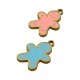 Enameled Stainless Steel Charm Gingerbread 11x15mm