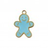 18K Gold/ Light Blue