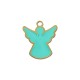 Enameled Stainless Steel Charm Angel 13x15mm