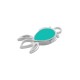 Charm Poisson en Acier Inoxydable 304 émaillé 6.8 x 1.3 mm