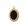 18K Gold/ Black