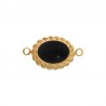 18K Gold/ Black