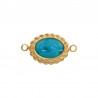 Ou 18 Carats/Turquoise nacré