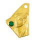 Pendentif Irrégulier avec Notre-Dame & Émail 21x30mm en Acier Inoxydable 304