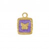 Oro 18 carati/ Viola perlato
