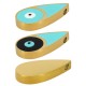 Acciaio Inossidabile 304 Smaltato a Goccia con Occhio Malvagio 22X11 mm Ø2 mm