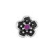Orecchino in Zama Smaltata a Forma di fiore 10 mm
