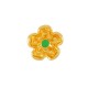 Pendiente de Metal Zamak Flor y Esmalte 10mm