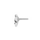 Boucle D'Oreille en Zamak Émaillé. Fleur. 10 mm