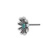 Enameled Zamak Earring Flower 9mm