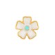 Boucle D'Oreille Fleur en Zamak Émaillé 11 mm