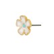 Pendiente de Metal Zamak Flor con Esmalte 11mm