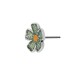 Enameled Zamak Earring Flower 11mm