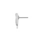 Boucle D'Oreille cœur en Zamak Émaillé ~12 mm