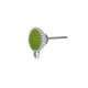 Enameled Zamak Earring Round ~7mm