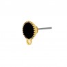 24K Gold Plated/ Black