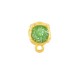 Enameled Zamak Earring Round ~8mm