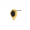 24K Gold Plated/ Black