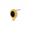 24K Gold Plated/ Black